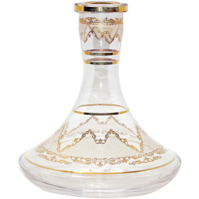 VASO MD HOOKAH 26CM TRANSPARENTE